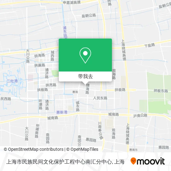 上海市民族民间文化保护工程中心南汇分中心地图