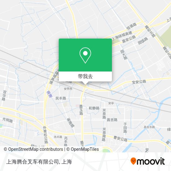 上海腾合叉车有限公司地图