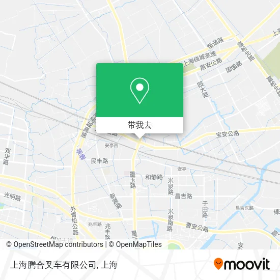 上海腾合叉车有限公司地图