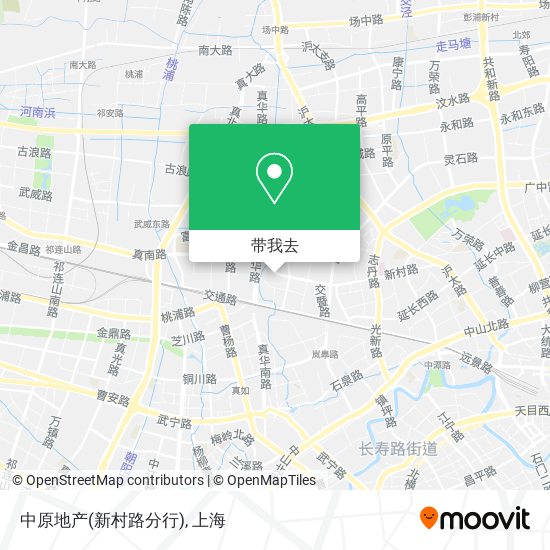 中原地产(新村路分行)地图