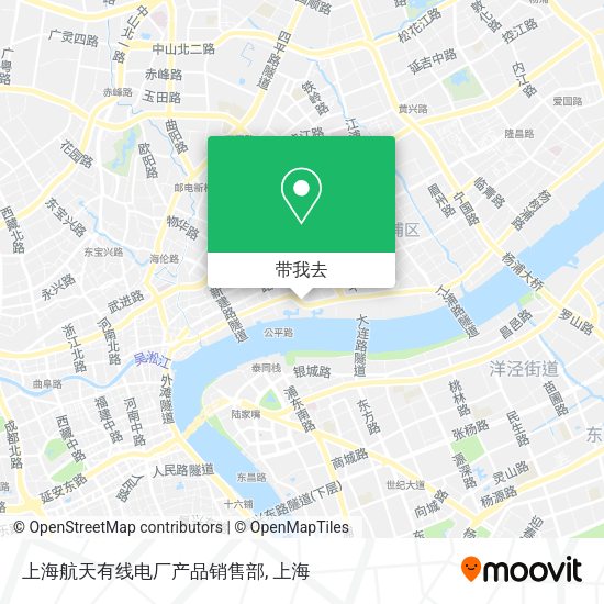上海航天有线电厂产品销售部地图