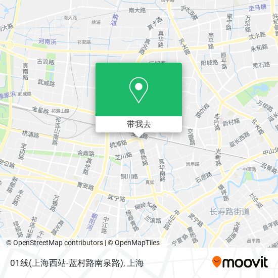 01线(上海西站-蓝村路南泉路)地图