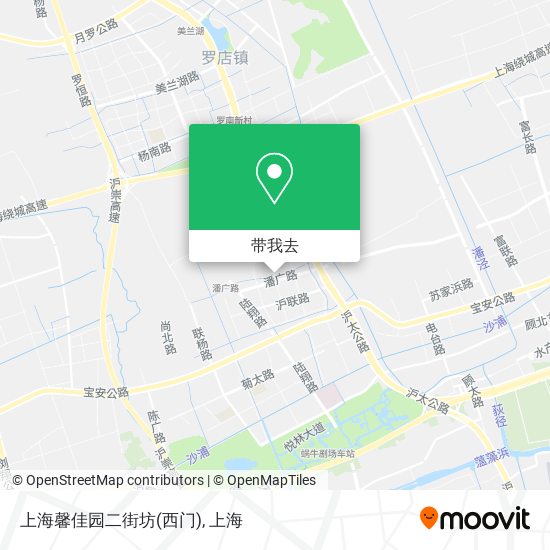 上海馨佳园二街坊(西门)地图