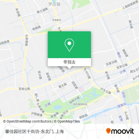 馨佳园社区十街坊-东北门地图