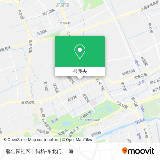 馨佳园社区十街坊-东北门地图
