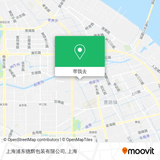 上海浦东德辉包装有限公司地图