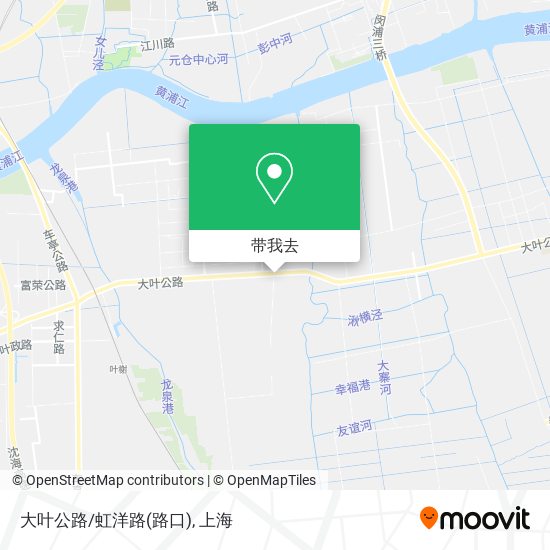 大叶公路/虹洋路(路口)地图