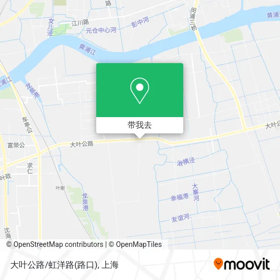 大叶公路/虹洋路(路口)地图