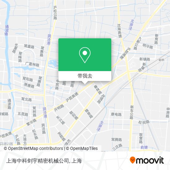上海中科剑宇精密机械公司地图