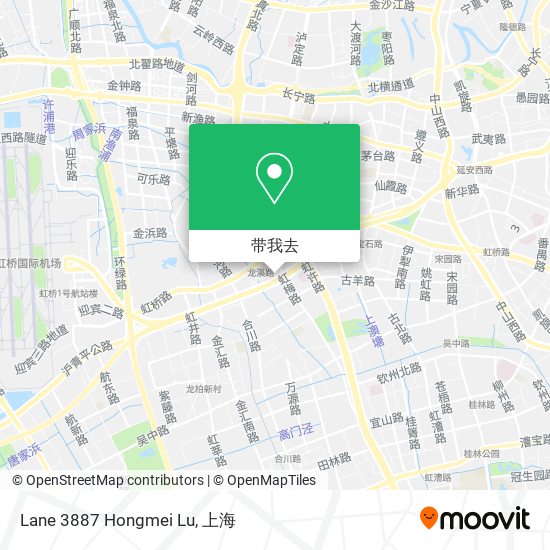Lane 3887 Hongmei Lu地图