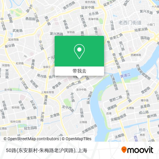 50路(东安新村-朱梅路老沪闵路)地图