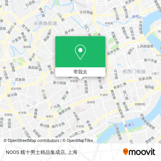 NOOS 糯十男士精品集成店地图