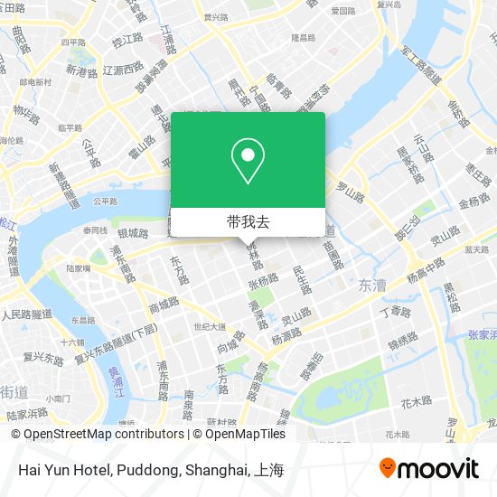 Hai Yun Hotel, Puddong, Shanghai地图