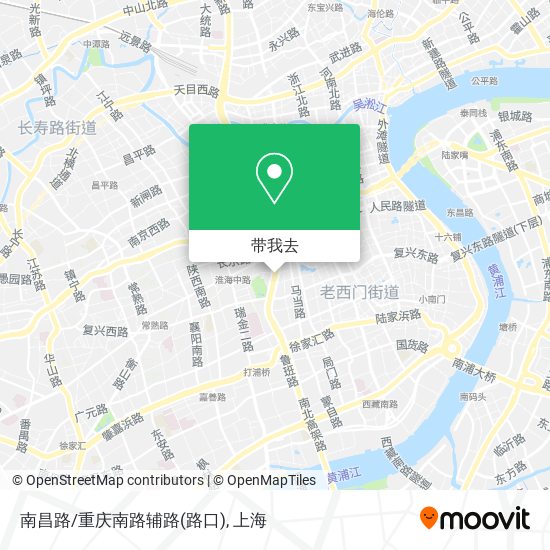 南昌路/重庆南路辅路(路口)地图