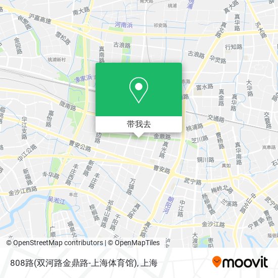 808路(双河路金鼎路-上海体育馆)地图