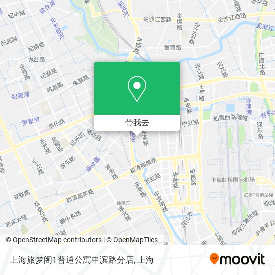 上海旅梦阁1普通公寓申滨路分店地图