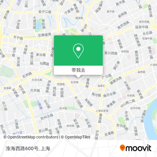 淮海西路600号地图