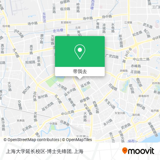 上海大学延长校区-博士先锋团地图