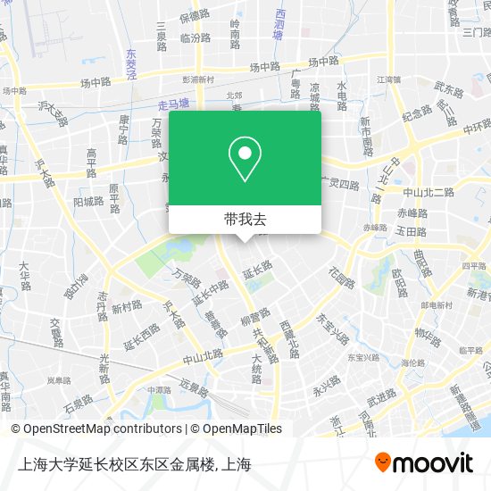 上海大学延长校区东区金属楼地图