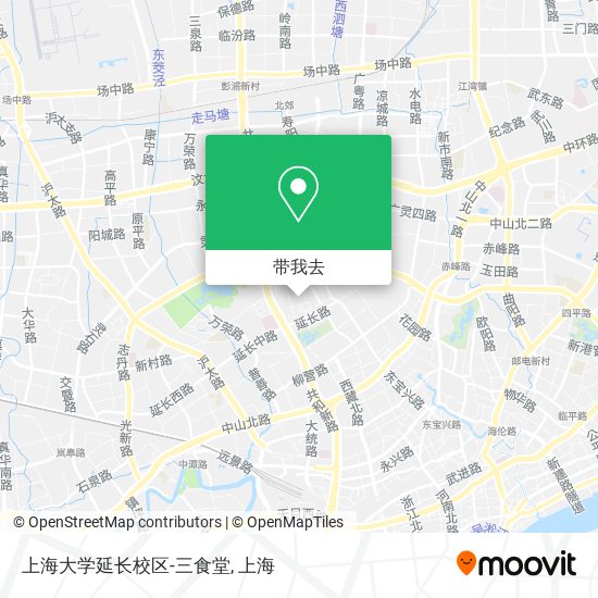 上海大学延长校区-三食堂地图