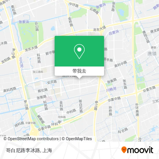 哥白尼路李冰路地图