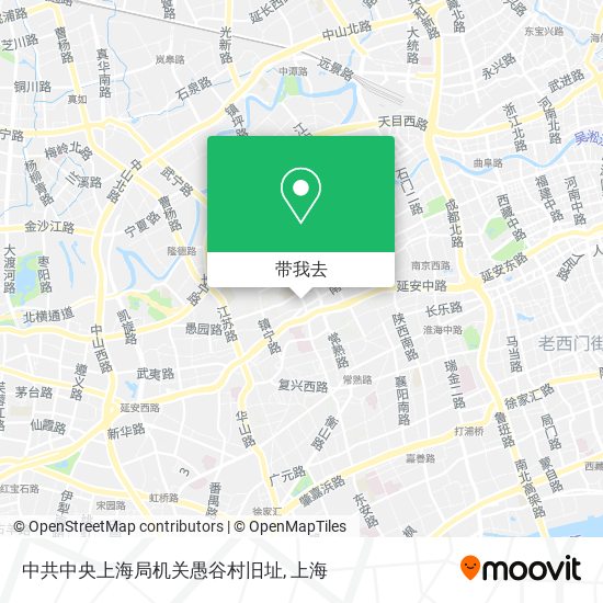 中共中央上海局机关愚谷村旧址地图