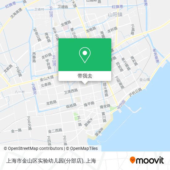 上海市金山区实验幼儿园(分部店)地图
