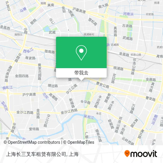上海长三叉车租赁有限公司地图