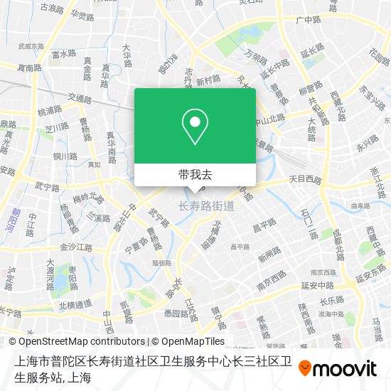 上海市普陀区长寿街道社区卫生服务中心长三社区卫生服务站地图