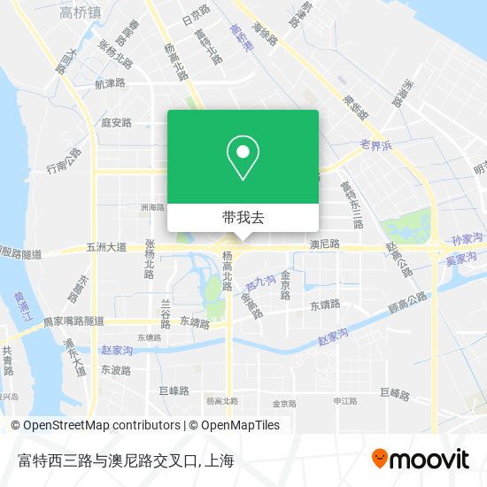 富特西三路与澳尼路交叉口地图