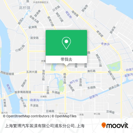 上海繁博汽车装潢有限公司浦东分公司地图