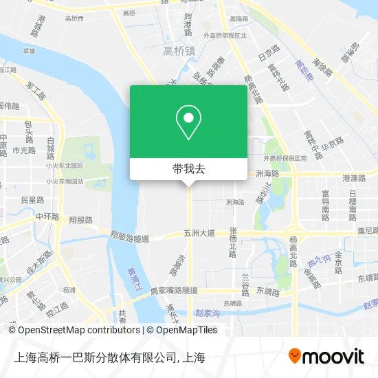 上海高桥一巴斯分散体有限公司地图