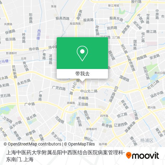 上海中医药大学附属岳阳中西医结合医院病案管理科-东南门地图