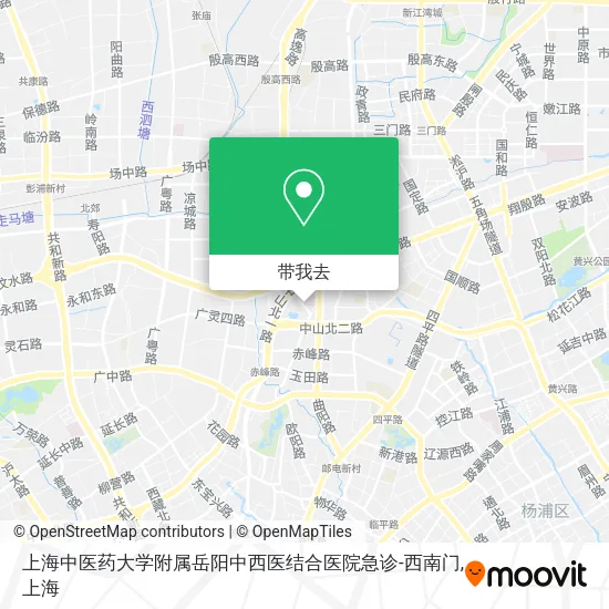 上海中医药大学附属岳阳中西医结合医院急诊-西南门地图