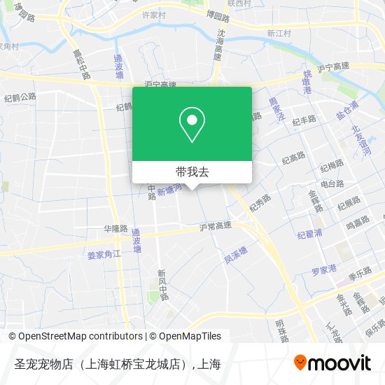 圣宠宠物店（上海虹桥宝龙城店）地图