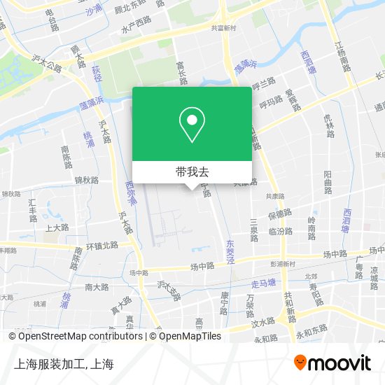 上海服装加工地图
