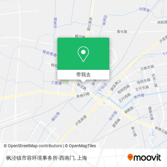 枫泾镇市容环境事务所-西南门地图