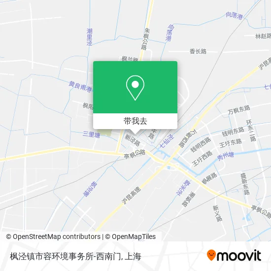 枫泾镇市容环境事务所-西南门地图
