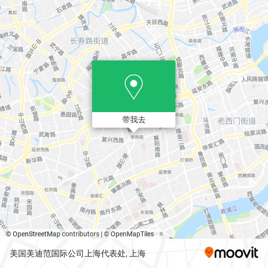 美国美迪范国际公司上海代表处地图