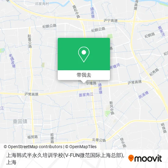 上海韩式半永久培训学校(V-FUN微范国际上海总部)地图
