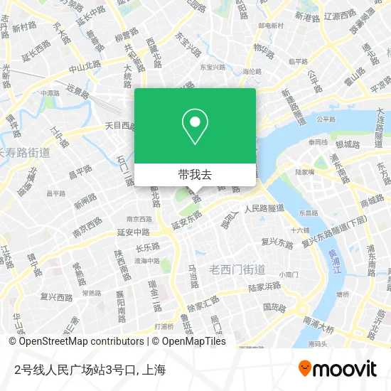 2号线人民广场站3号口地图