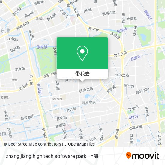 zhang jiang high tech software park地图