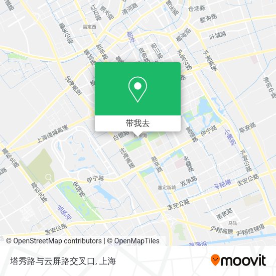塔秀路与云屏路交叉口地图