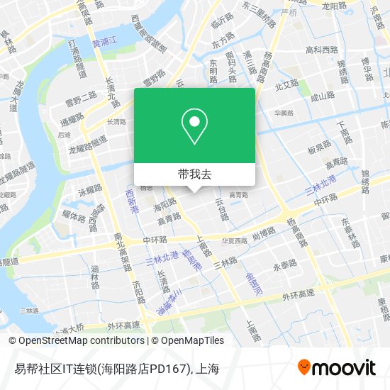 易帮社区IT连锁(海阳路店PD167)地图
