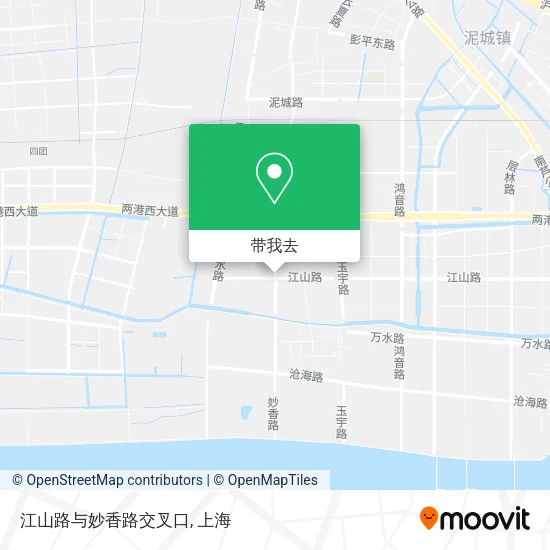 江山路与妙香路交叉口地图