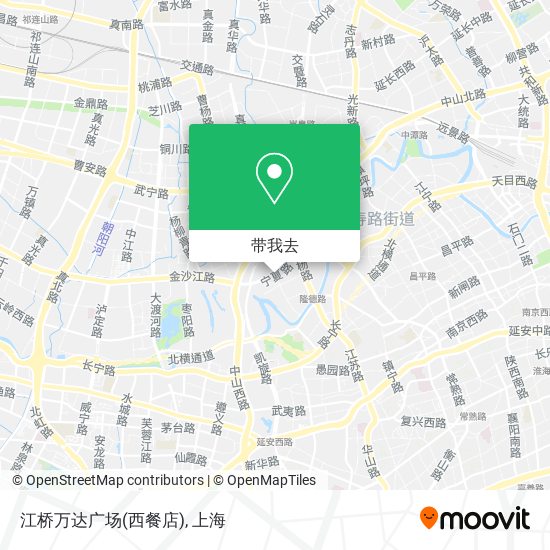 江桥万达广场(西餐店)地图