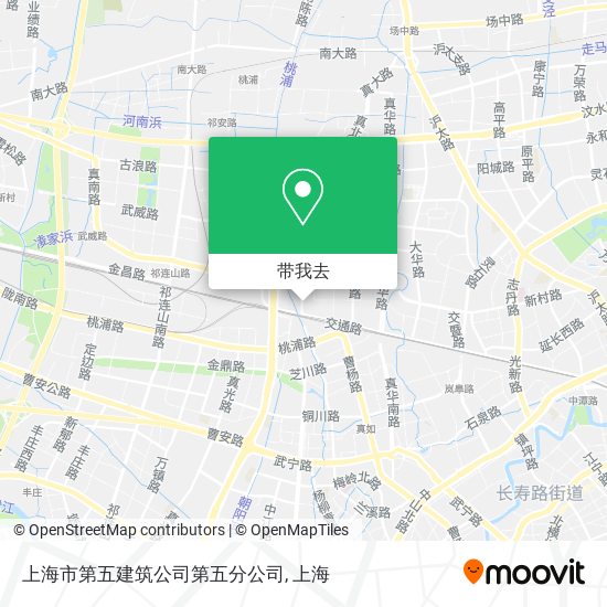 上海市第五建筑公司第五分公司地图
