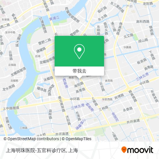 上海明珠医院-五官科诊疗区地图