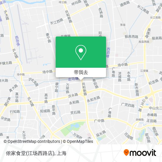 侬家食堂(江场西路店)地图