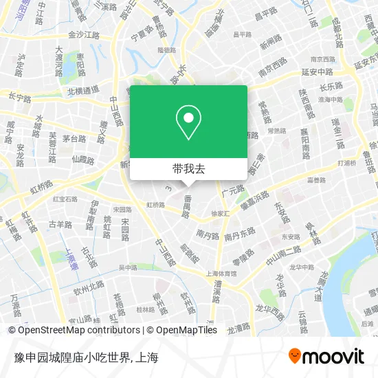 豫申园城隍庙小吃世界地图